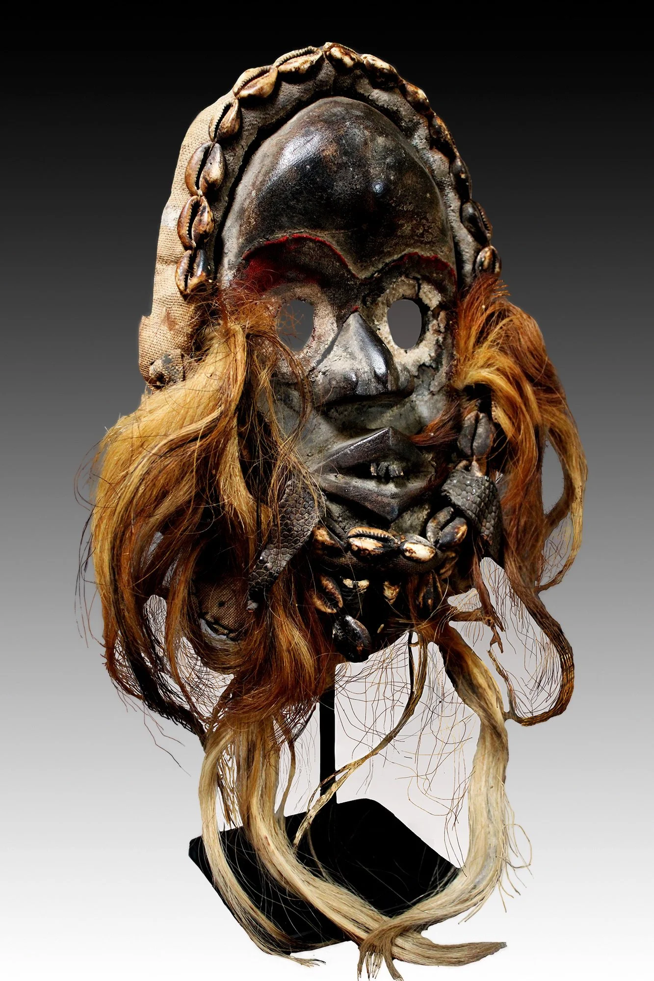 Dan Zakpai is a fire watch mask, Ivory Coast.  www.gallerytribalart.com