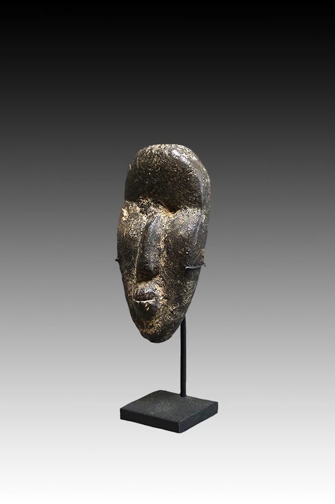 Dan passport mask, pear shaped, well used.  www.gallerytribalart.com