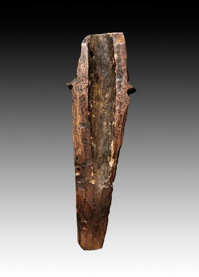 Pende Ikhoko amulet of carved wood.  www.gallerytribalart.com
