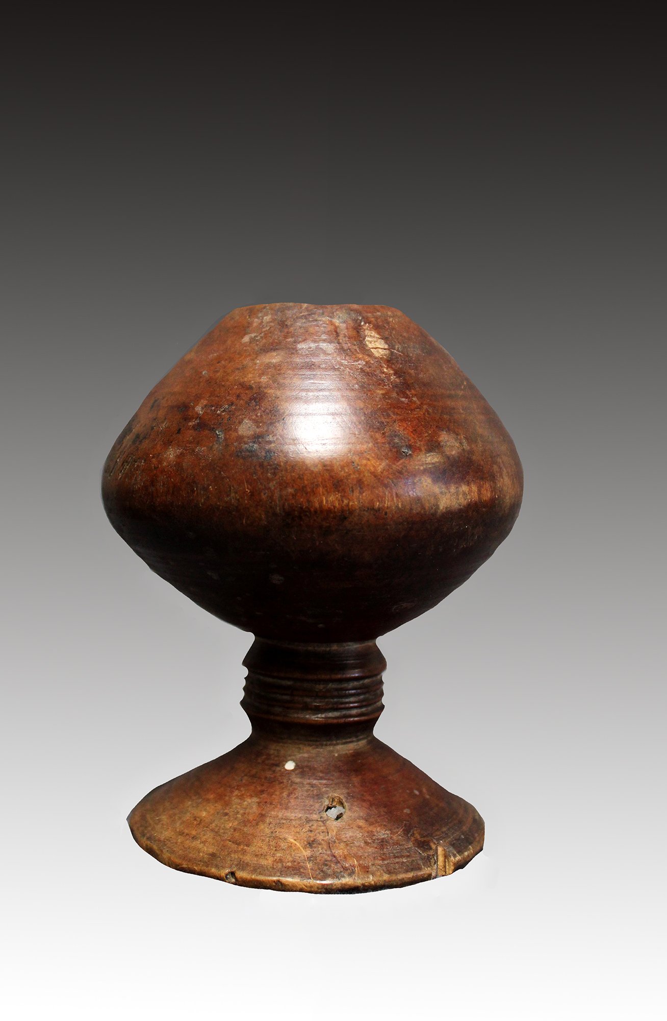 Gurage butter wooden cup, Ethiopia.  www.gallerytribalart.com