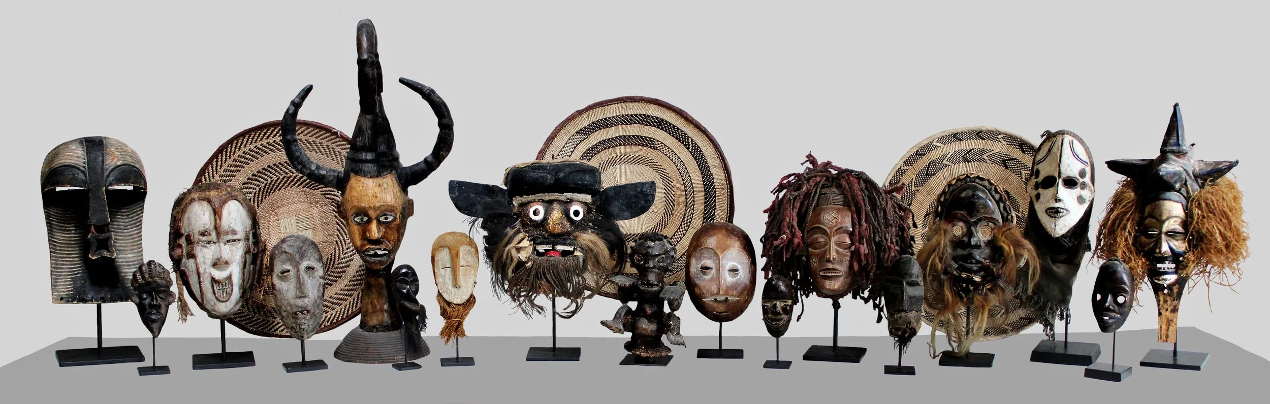 African masks Congo, Nigeria, Ivory Coast