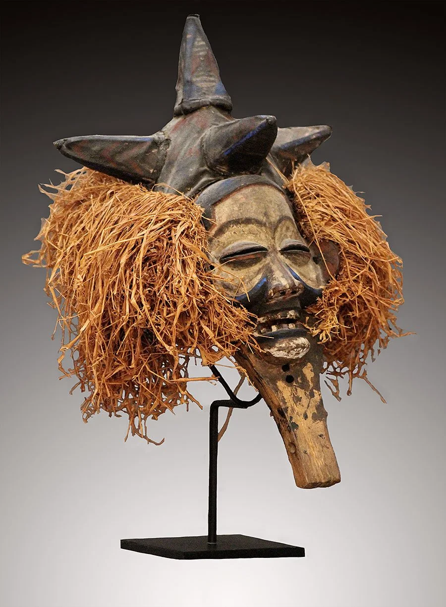 Yaka Mask, authentic African masks for sale, www.gallerytribalart.com
