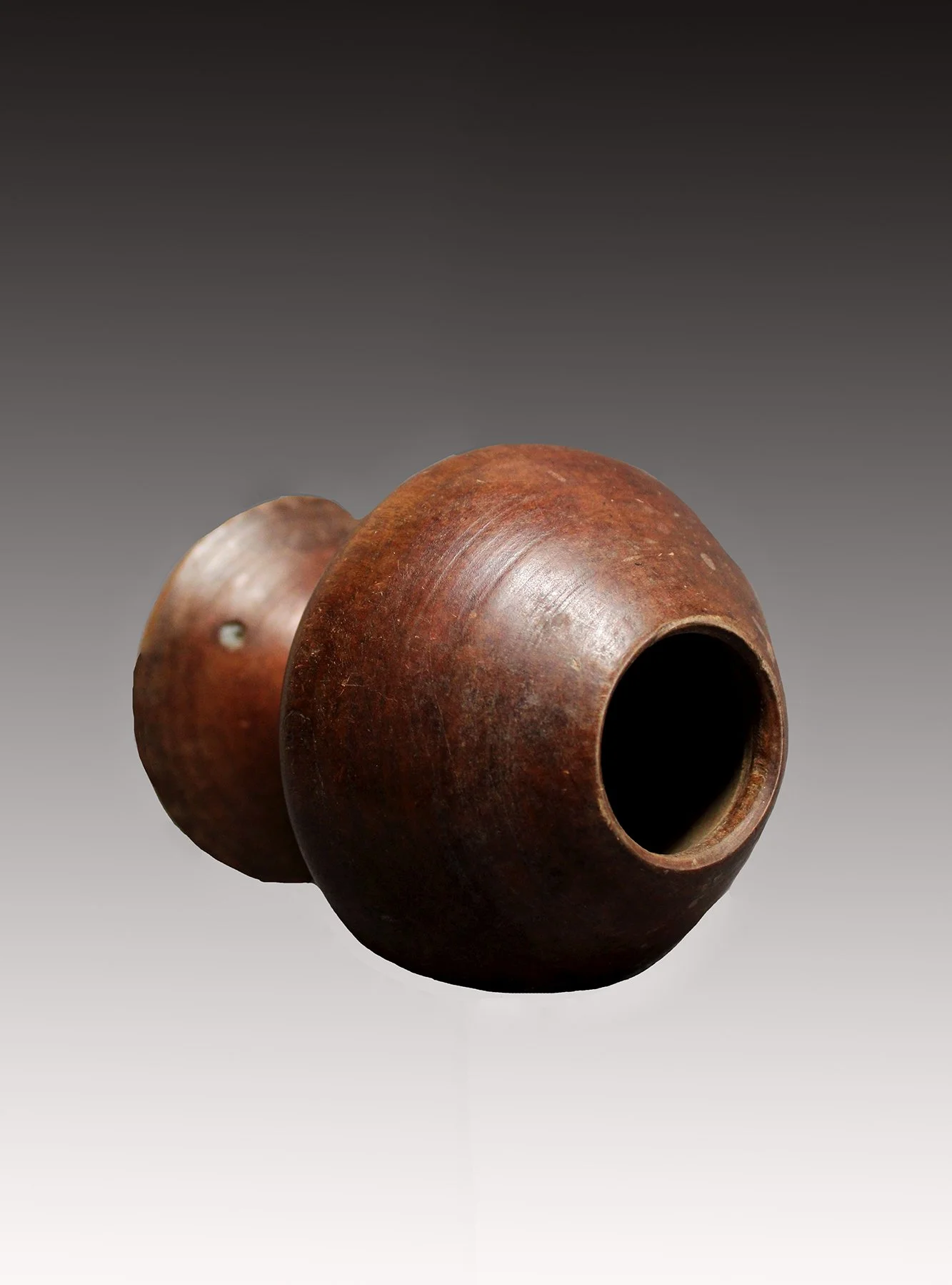 Ethiopian wood cup top view, www.gallerytribalart.com