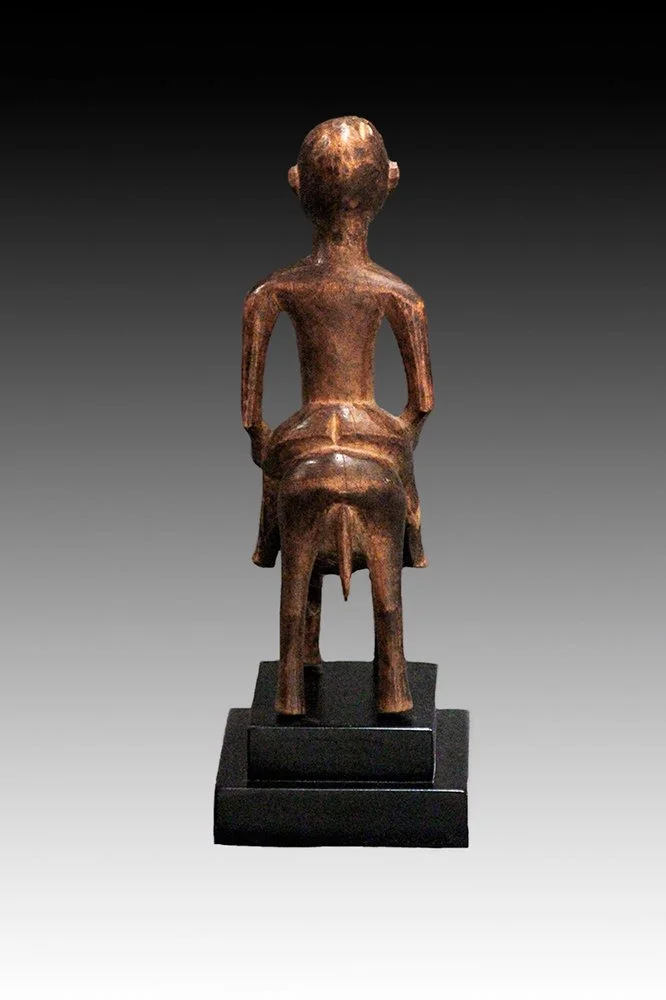Senufo horseman carved wood with rich patina.  www.gallerytribalart.com