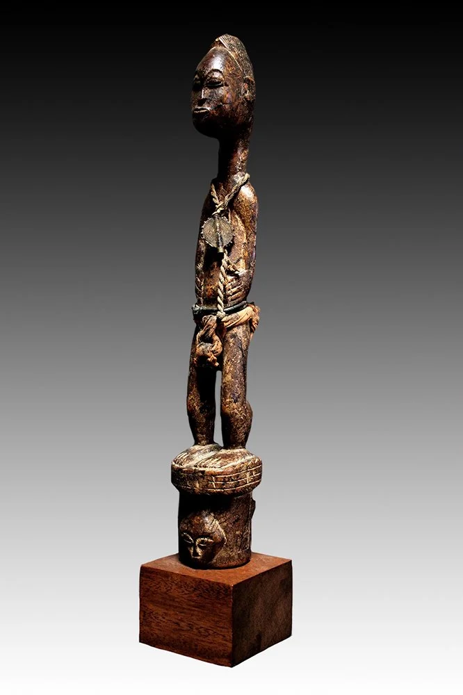 Baule figure spirit husband, the ideal man.  www.gallerytribalart.com