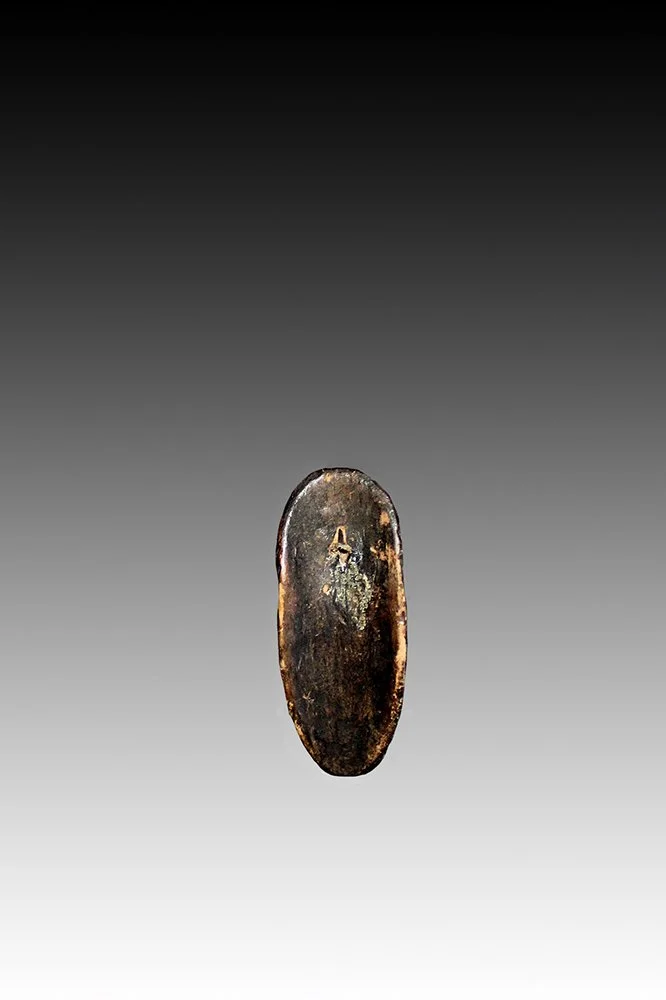 Bassa passport mask back view well worn patina.  www.gallerytribalart.com