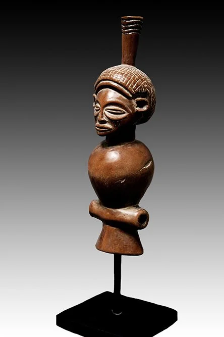 Chokwe Whistle, high quality African figurative whistles.  www.gallerytribalart.com