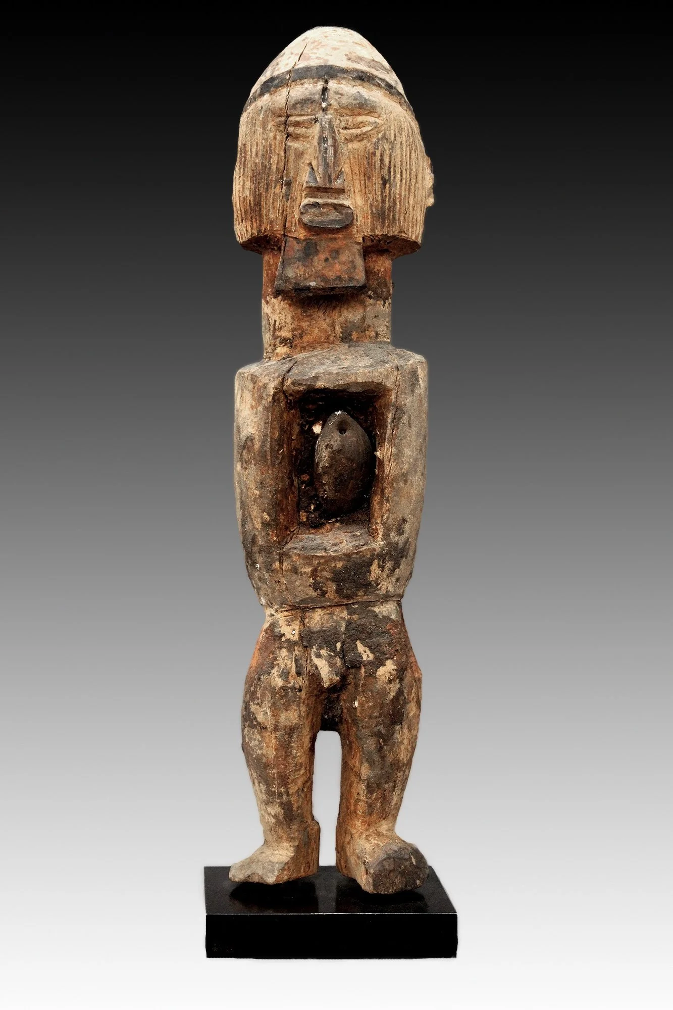 Teke figures were used by a ritual specialist for protection against witchcraft and disease.  www.gallerytribalart.com
