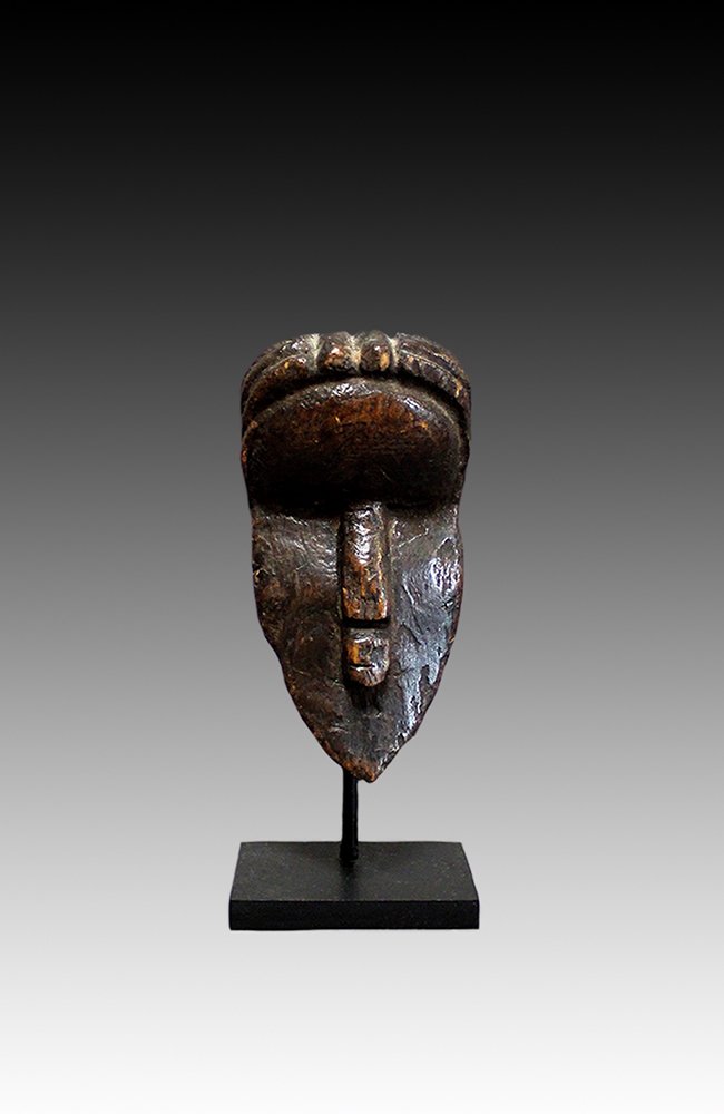 Bassa passport mask with rich patina.  www.gallerytribalart.com