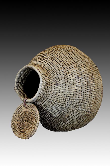 Buhera basket, exceptional baskets from Zimbabwe used to store grains.  www.gallerytribalart.com