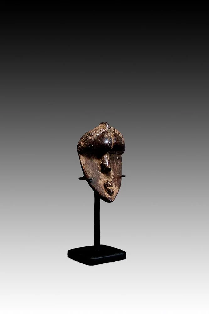 Bassa passport mask, miniature African masks.  www.gallerytribalart.com