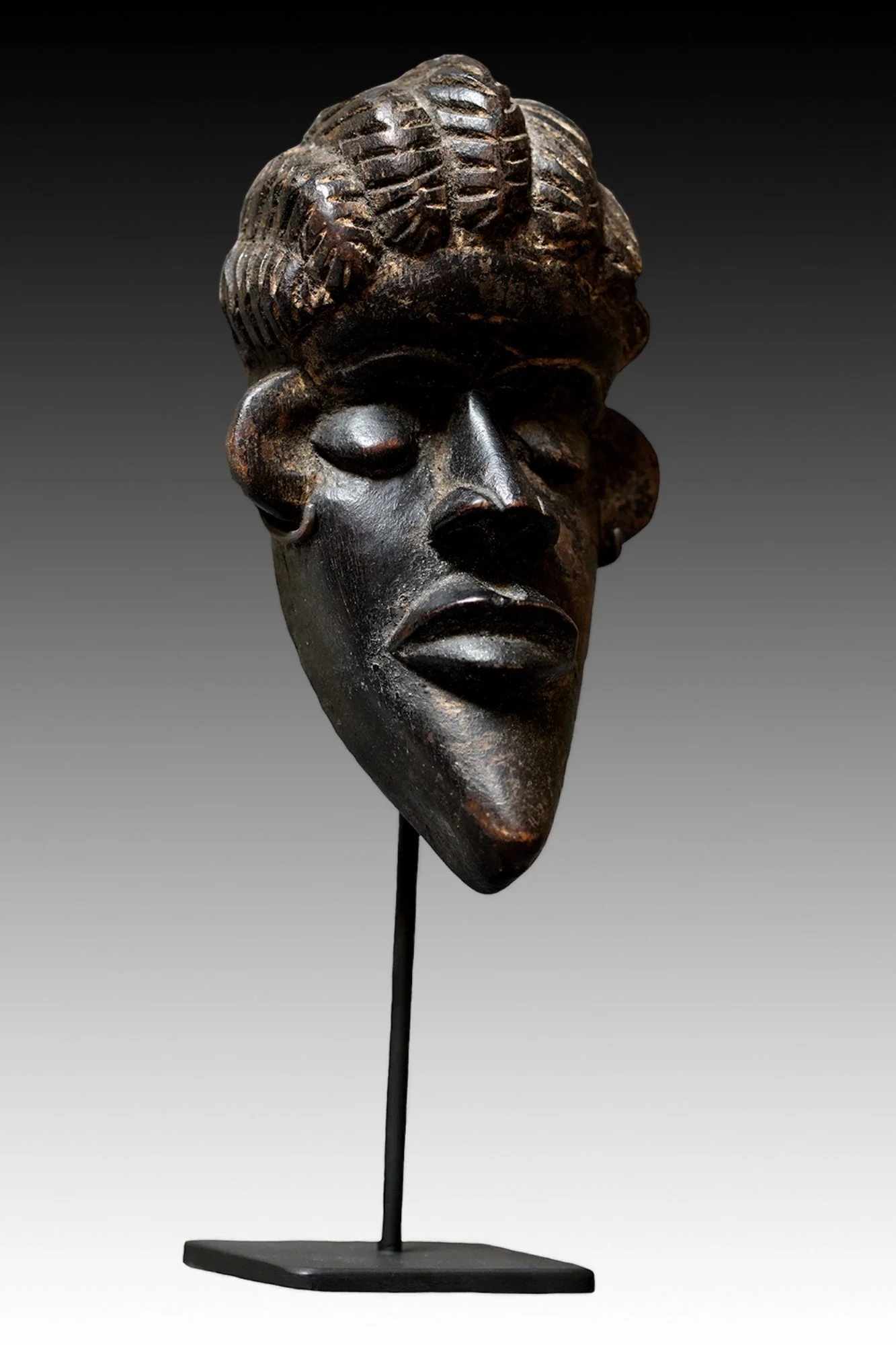 Bassa mask, Liberia, miniature African masks.  www.gallerytribalart.com
