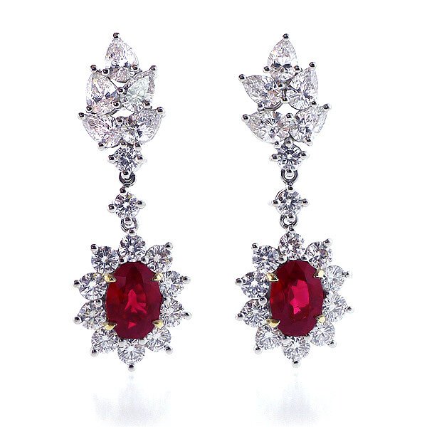 afbryde Touhou Fakultet Outstanding Ruby & Diamond Earrings - Price reduced from $36,500.00 — Your  Most Trusted Brand for Fine Jewelry & Custom Design in Yardley, PA