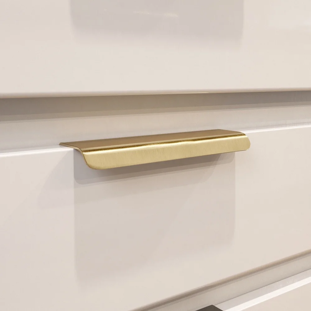 Solid Brass Cabinet Pulls | Modern Minimalist Hardware  Harpole Design