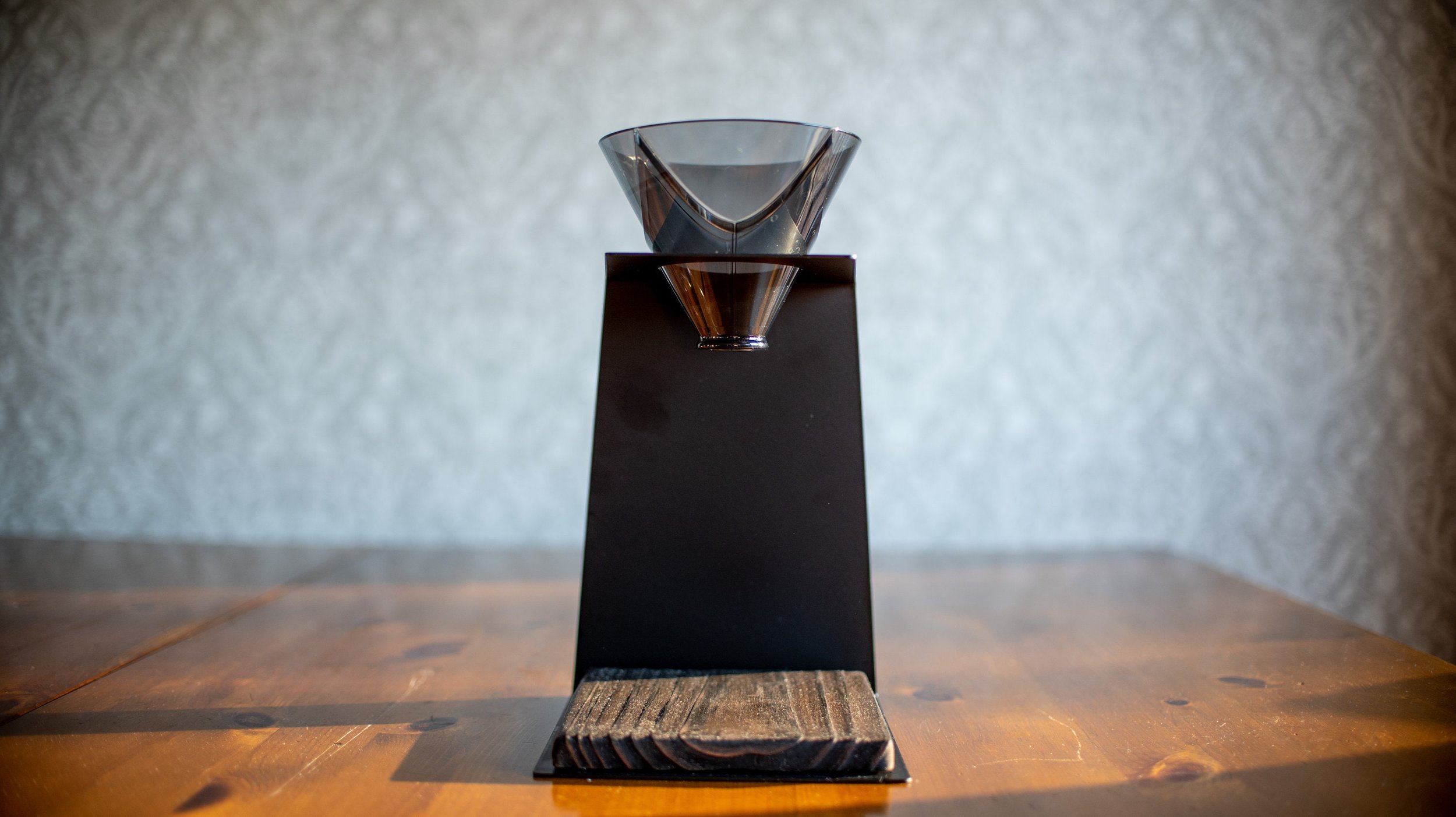 Pour Over Coffee Dripper Stand Kit- Handmade from Steel/Wood