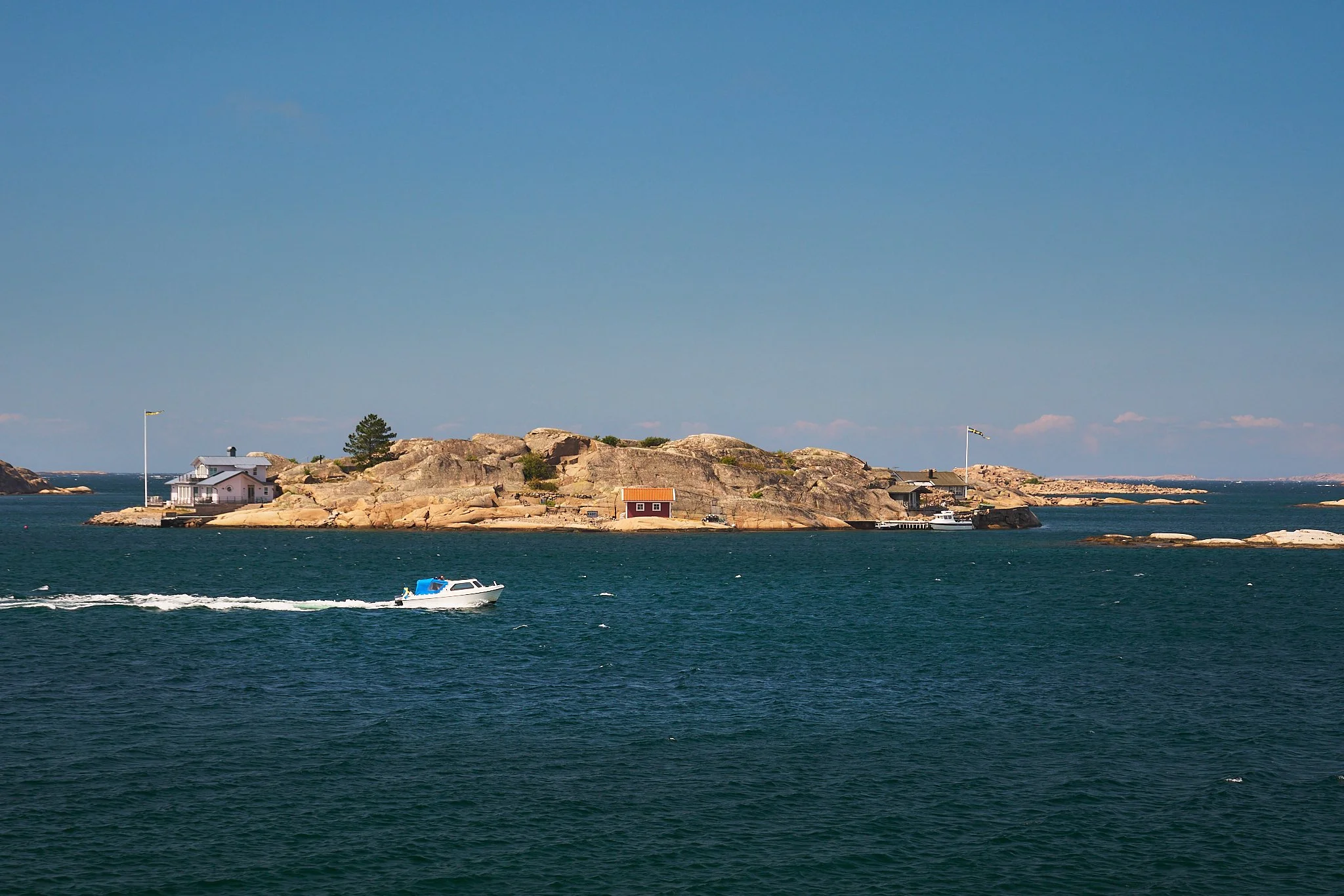Sommarkänsla vid havet i Hunnebostrand.