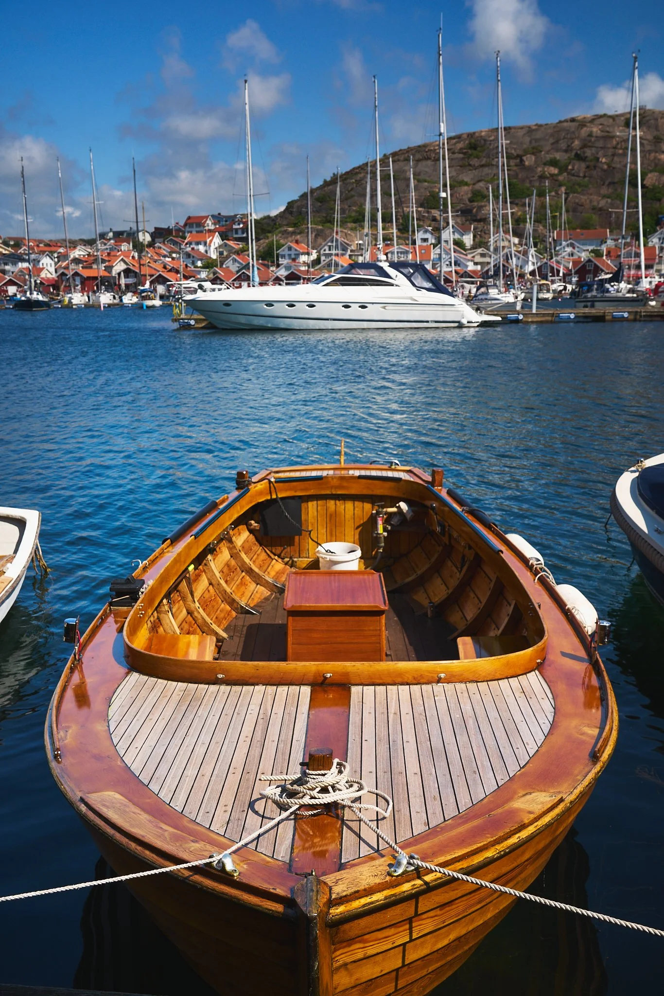 Vacker träbåt