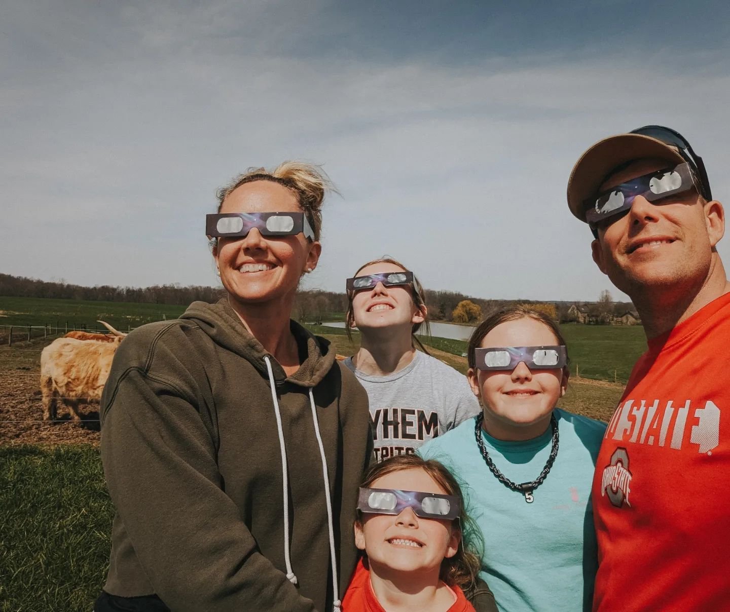 An experience to remember for a lifetime! Total solar eclipse 2024. So cool! #highlandhillsfarm