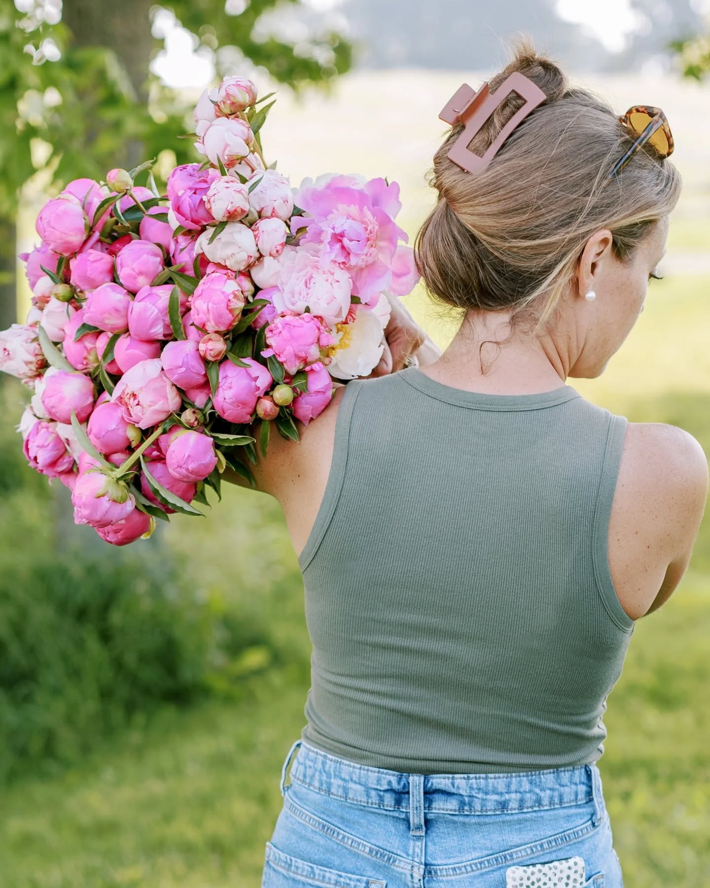 Last chance for peonies! If you need some, reach out to me. #peonies #peonypatch #peonybouquet #peonyseason #peonyfield