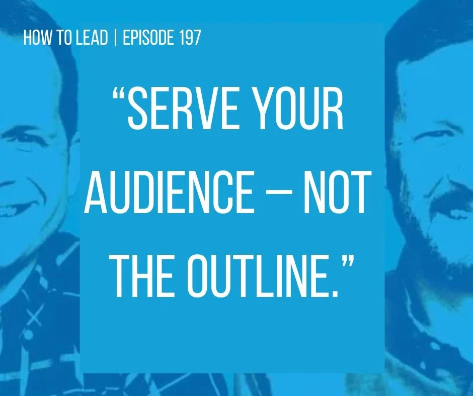 Don’t Memorize Your Message