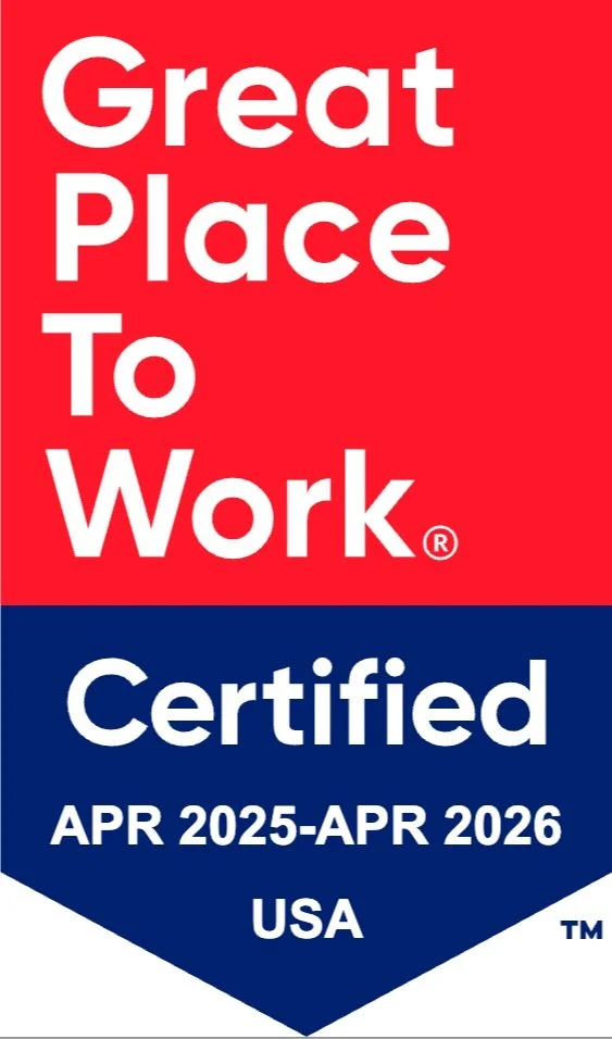 The certification logo awarded to Riviera Dining Group for being a Great Place to Work for April 2025- April 2026.