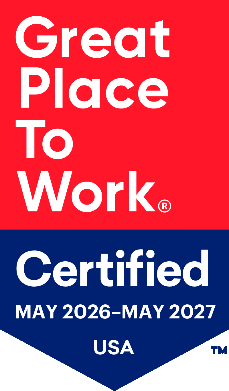 Great Place to Work certification from May 2026- May 2027