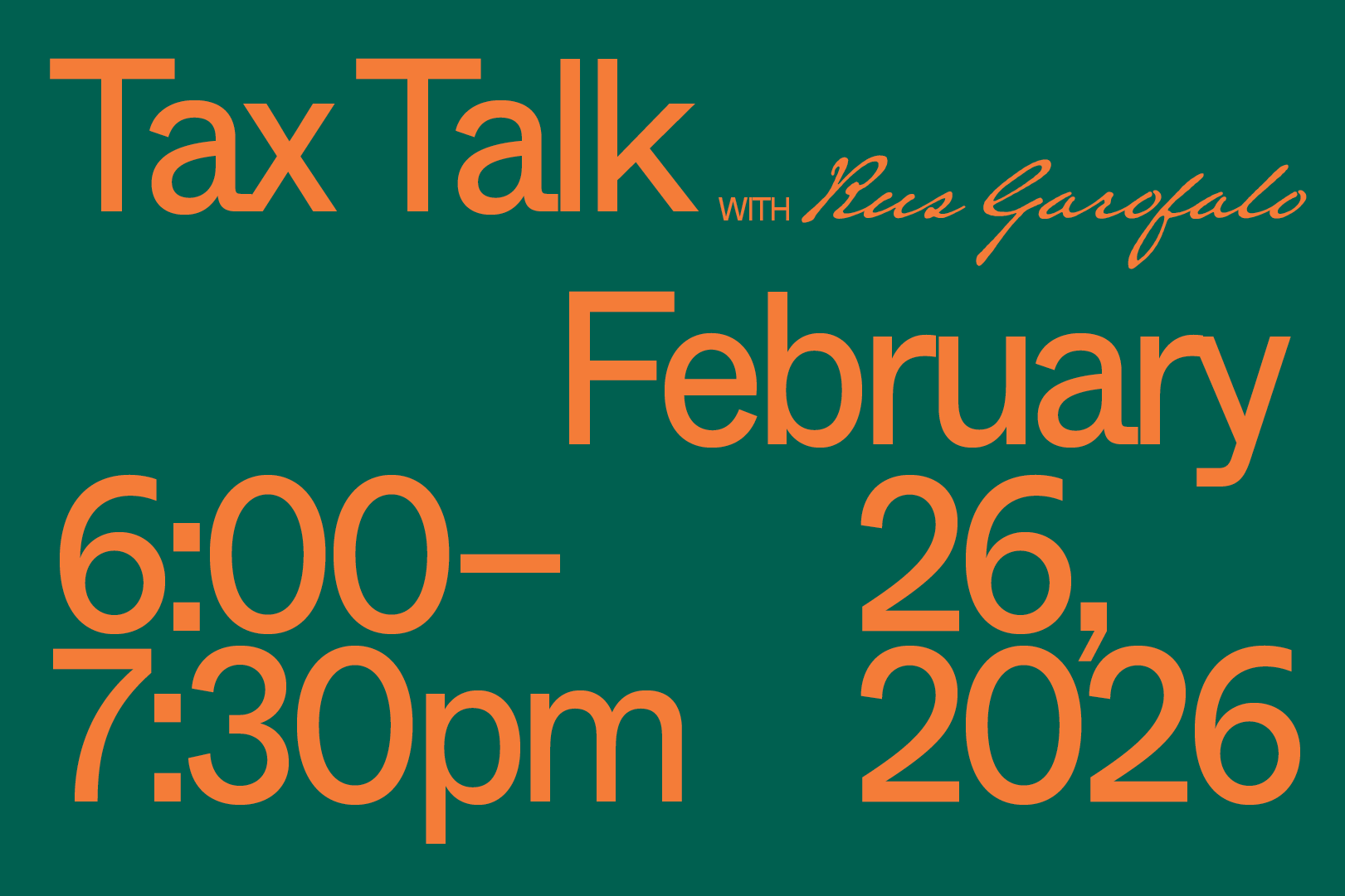 Emerge Session: Tax Talk with Rus Garofalo