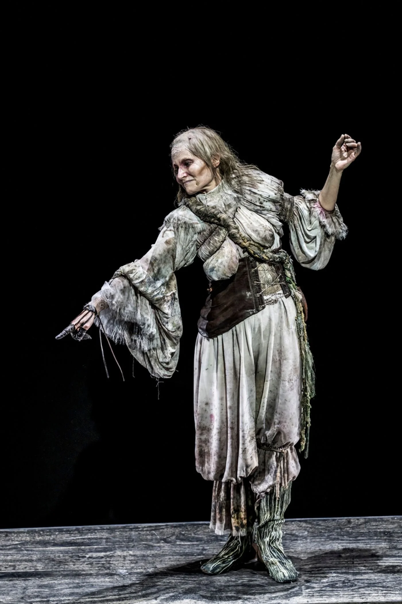The show's costumes designs capture a dark and sinister tone