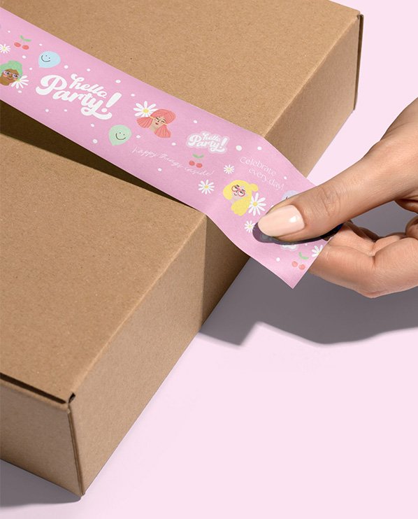 hello party ecommerce packaging_0003_hello-party-packing-tape-sticker-mule-design.jpg.jpg