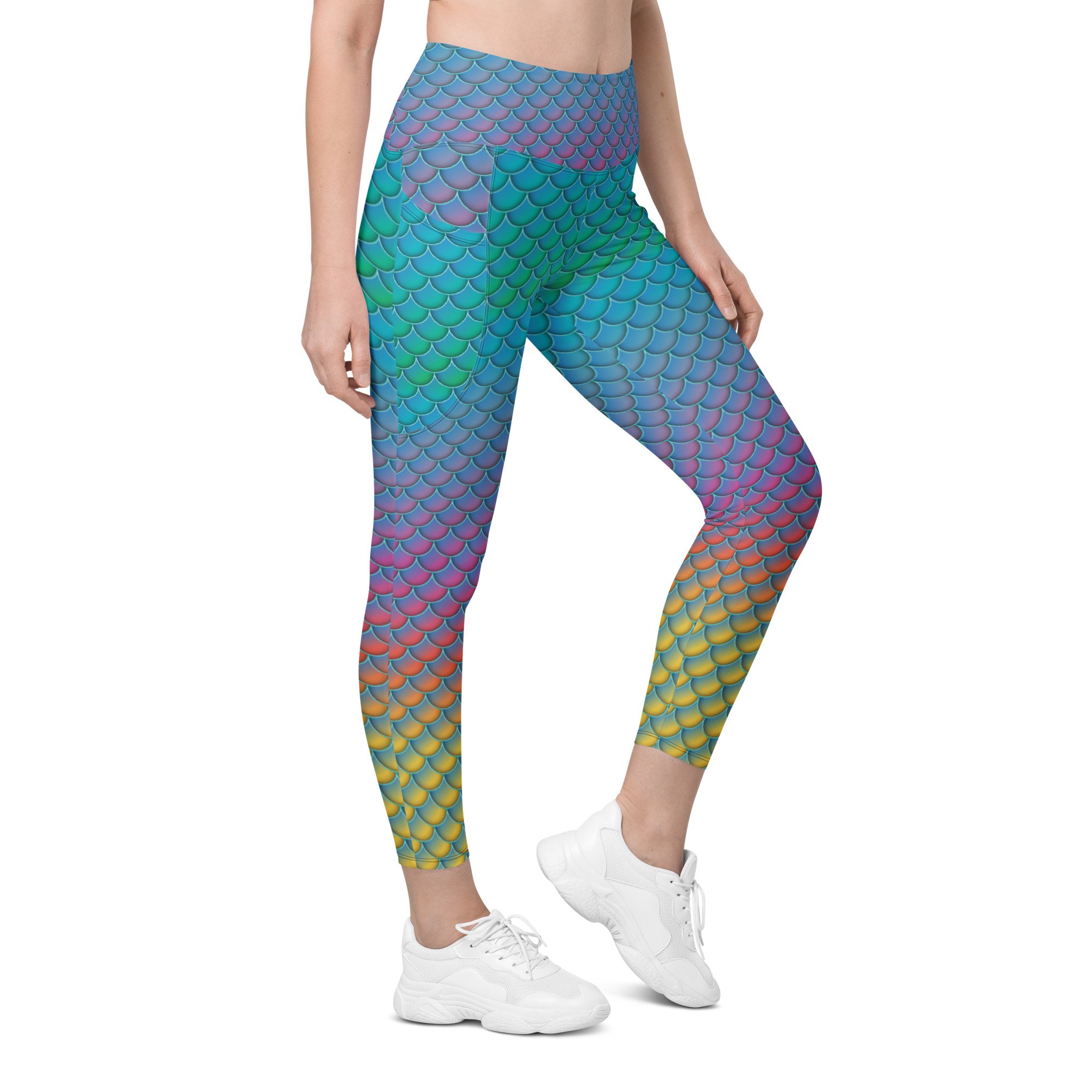 Amazon.com: Mermaid Leggings for Women High Waist Sequins Fish Scale Tights  Trousers with Fins Push Up Slim Fit Skinny Yoga Pants Halloween Costume  Tights : Clothing, Shoes & Jewelry