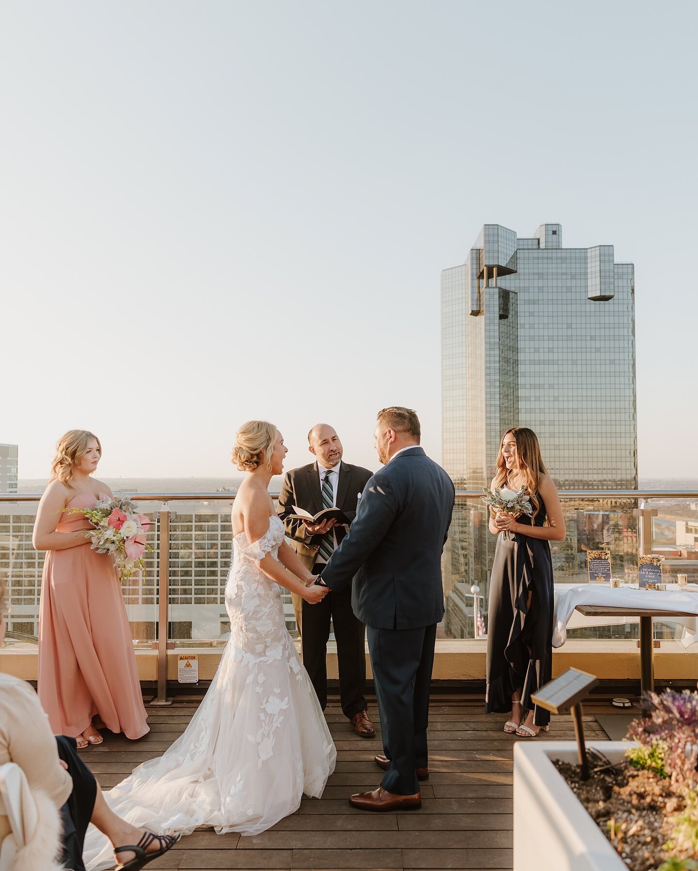 Take a second and zoom in to see how hyped Stephanie is before being announced as Colby&rsquo;s wife.

I love how she&rsquo;s looking at his daughter, Pyper, and how Pyper is looking back at her.

Watching families come together at weddings is part o