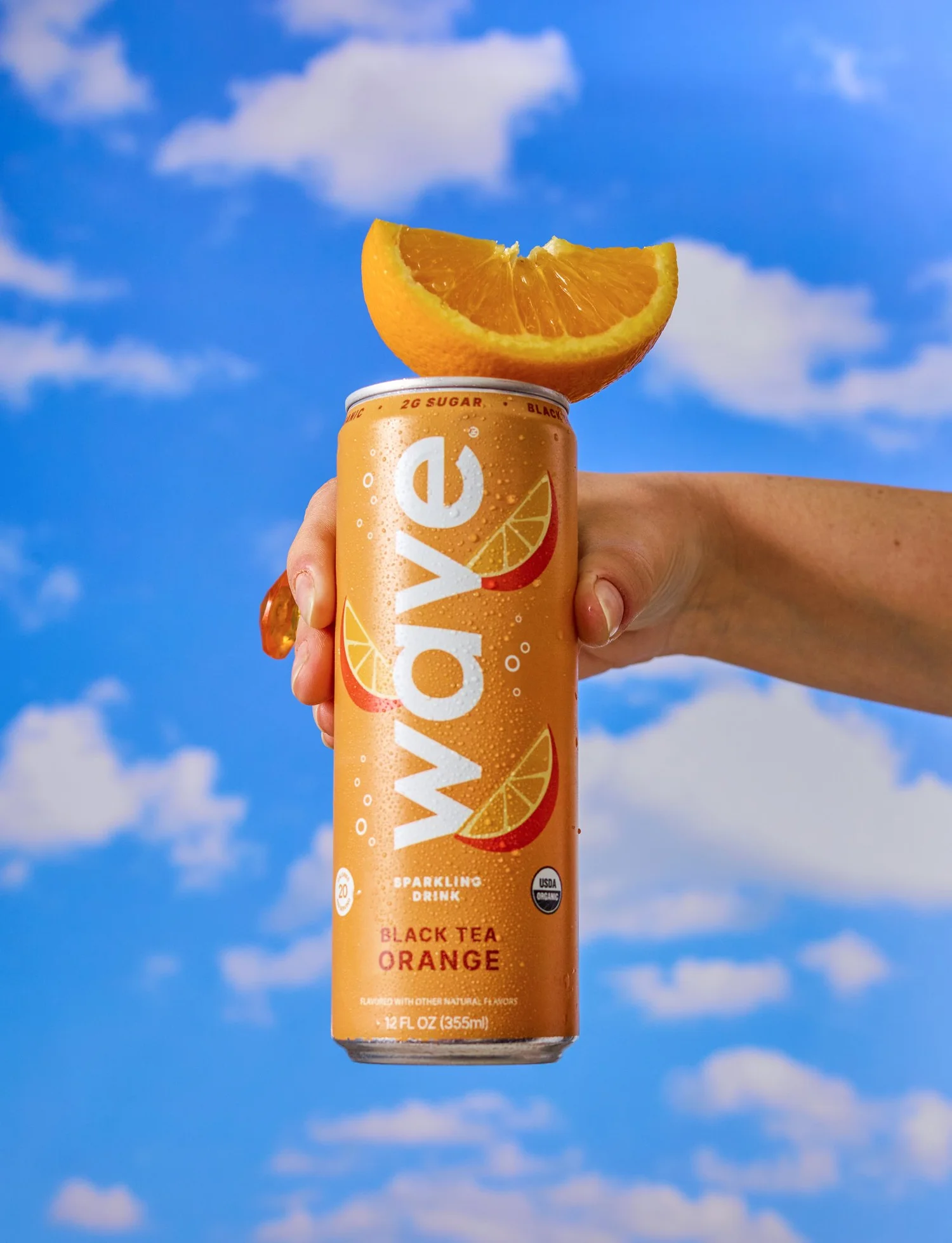 Wave beverage flavor cue shot