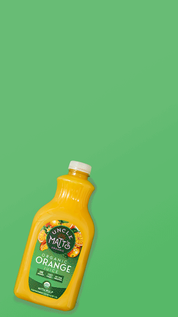 Orange flavor explosion motion GIF