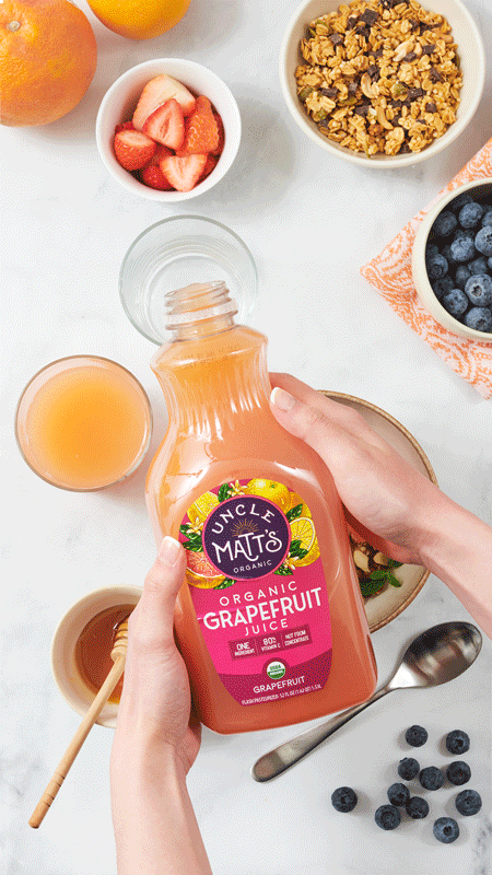 Grapefruit pour stop motion