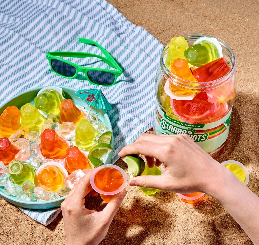 Summer beach set with hard sunlight