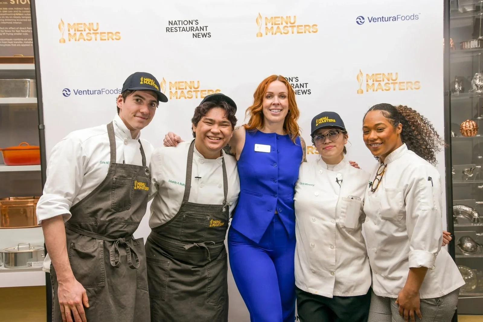 Group of chefs at Nation's Restaurant News Menu Masters at the CIA in Napa, event photography