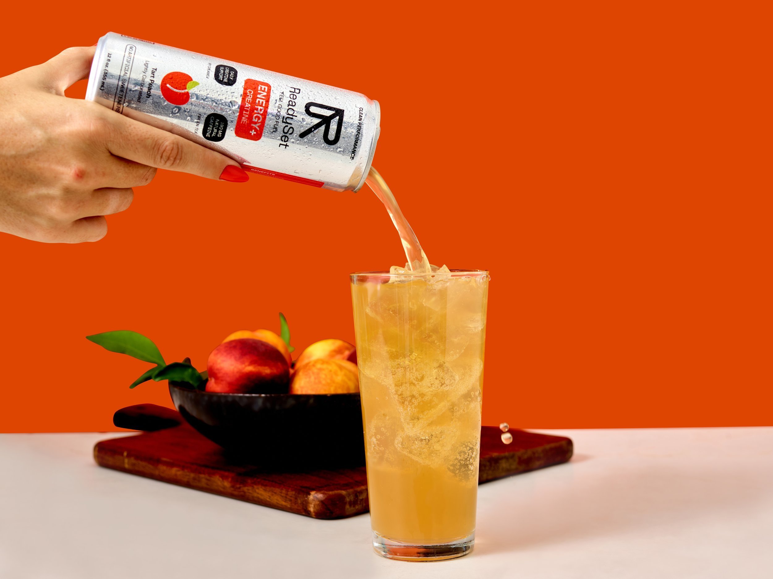 Ready Set energy drink pour from the 1992 and Ready Set shared shoot day