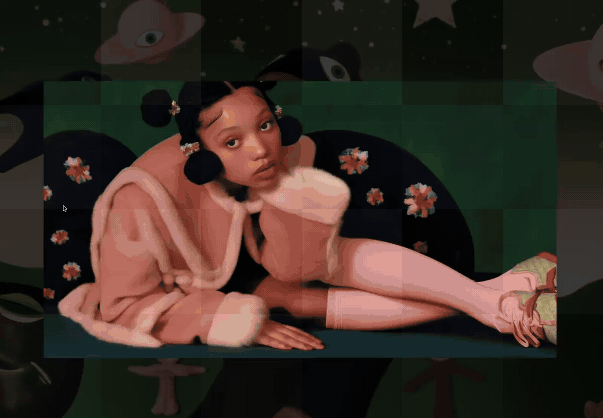 A GIF of "The Future in Black" website by Kia Dyson