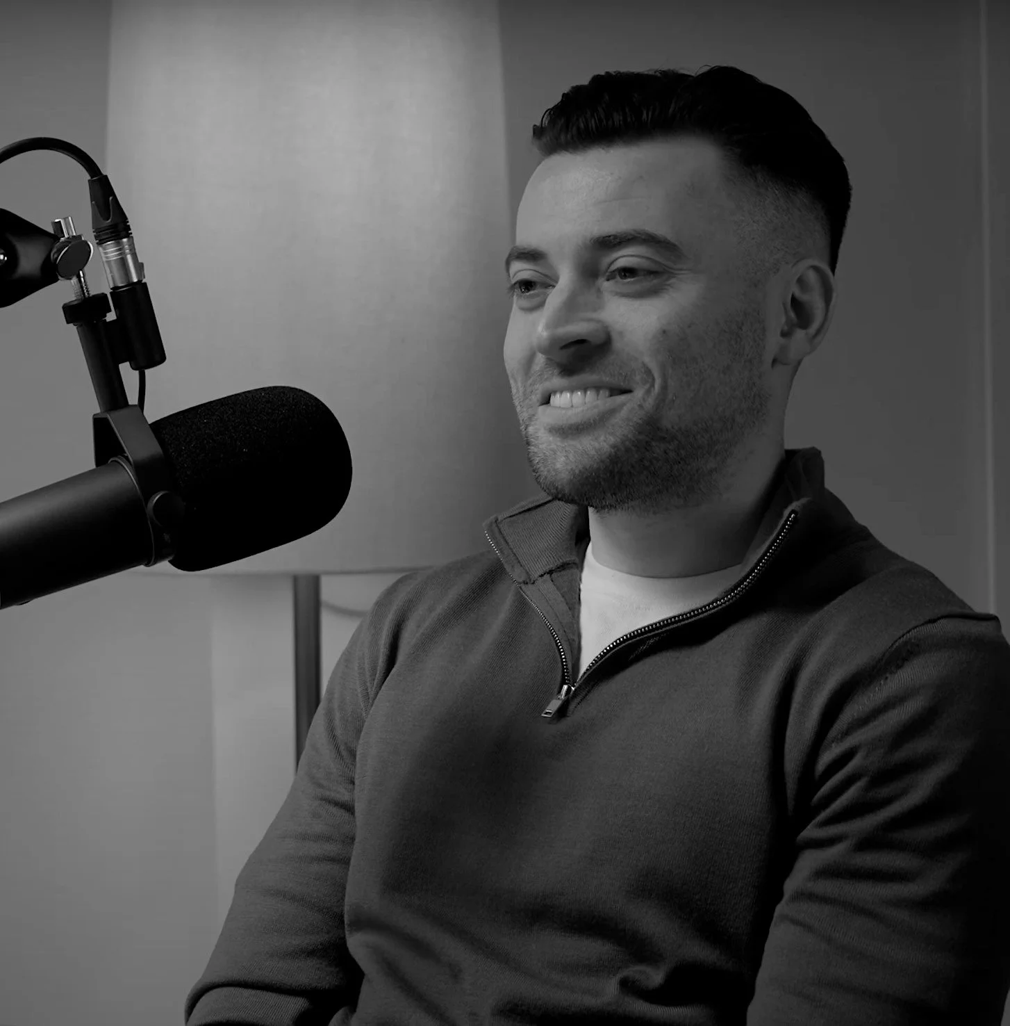 Sam Crawford of by Crawford speaking into a microphone