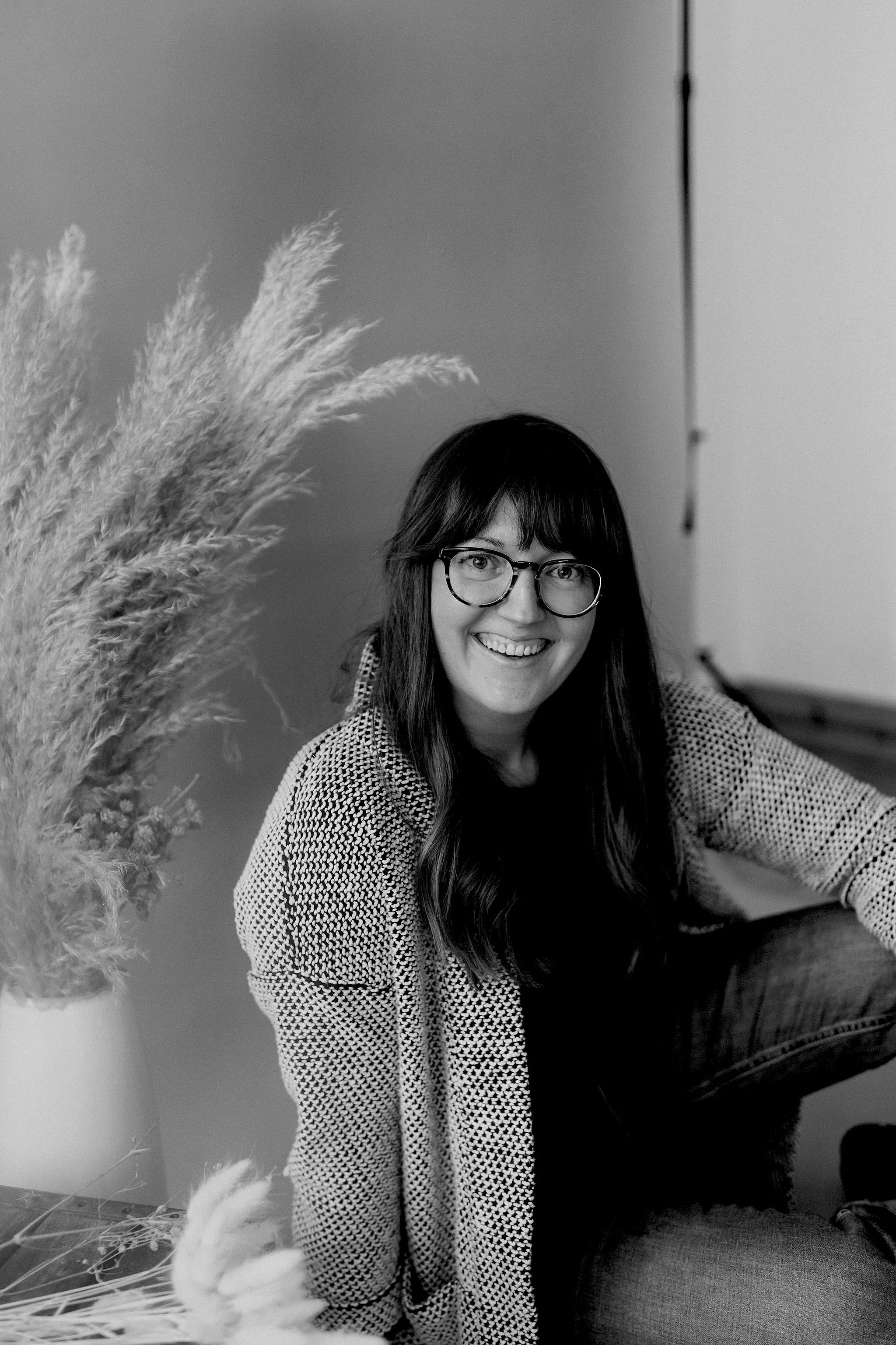 A headshot of Monica Kovach, Hold Space Creative