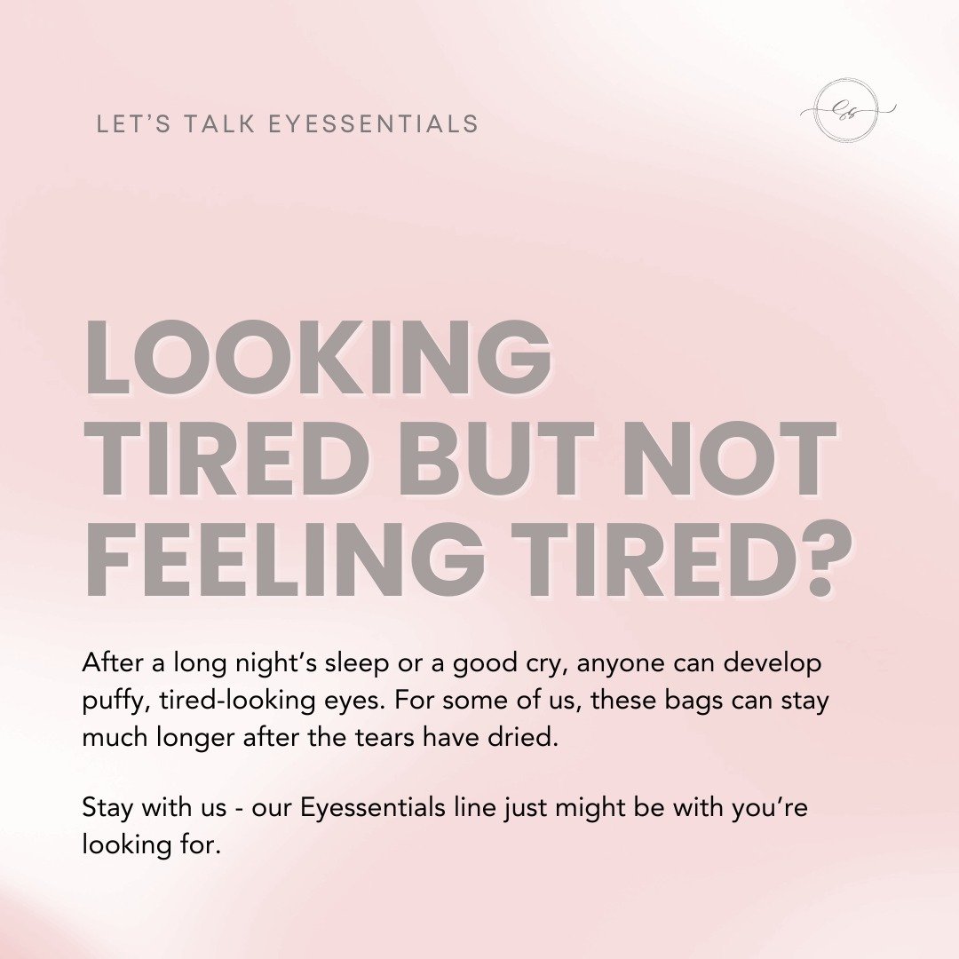 Got no tears left to cry but still got those bags under your eyes? 👁️✨

After a long night&rsquo;s sleep or a good cry, anyone can develop puffy, tired-looking eyes. For some of us, these bags can stay much longer after the tears have dried.

We und