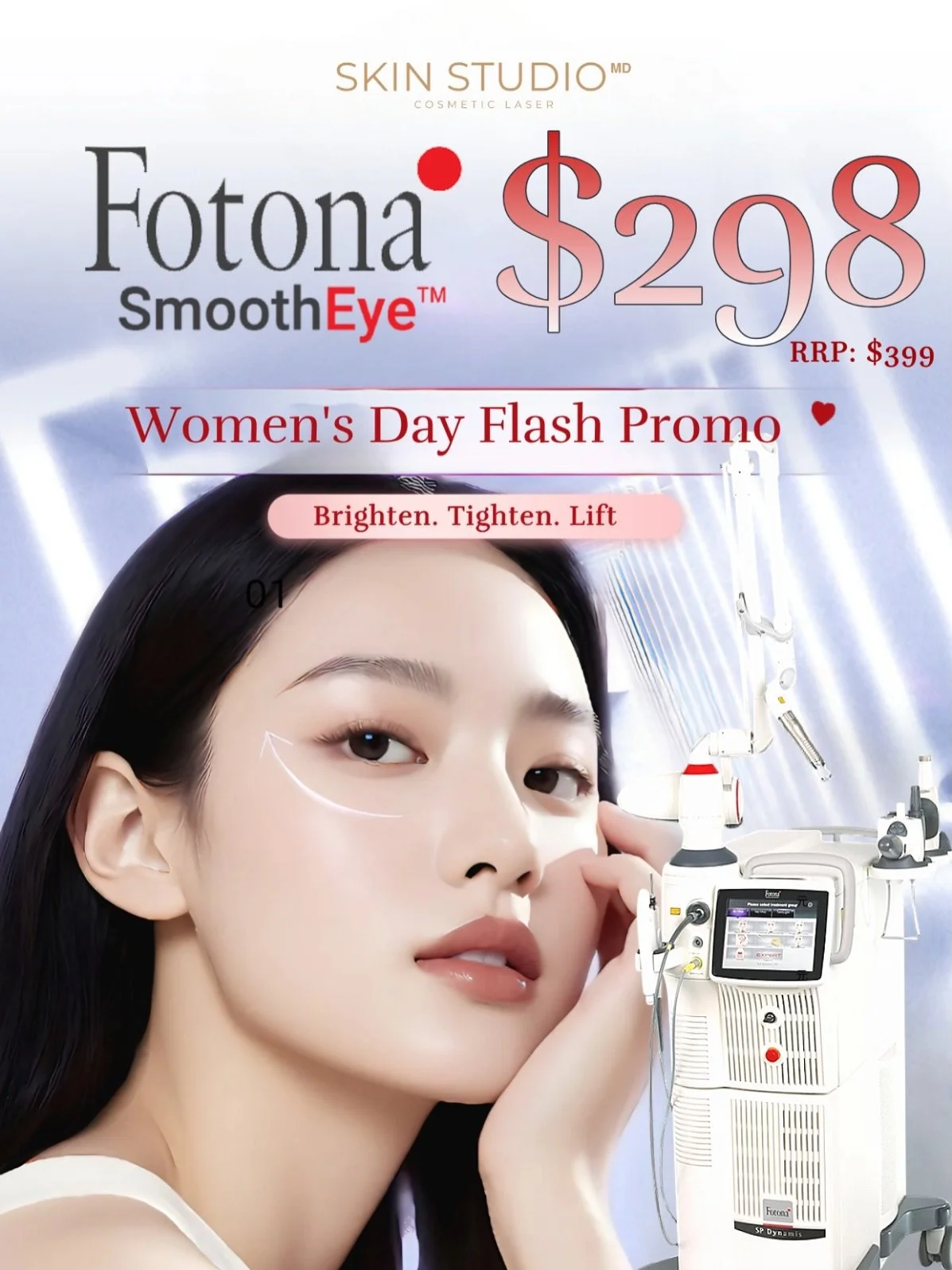 Eyes don&rsquo;t lie... but we can help them out. 😉👁️

Stop layering concealer over tired eyes and start treating them from the inside out! 

 Fotona SmoothEye is the ultimate non-surgical eye lift that fits perfectly into your busy YVR lifestyle.
