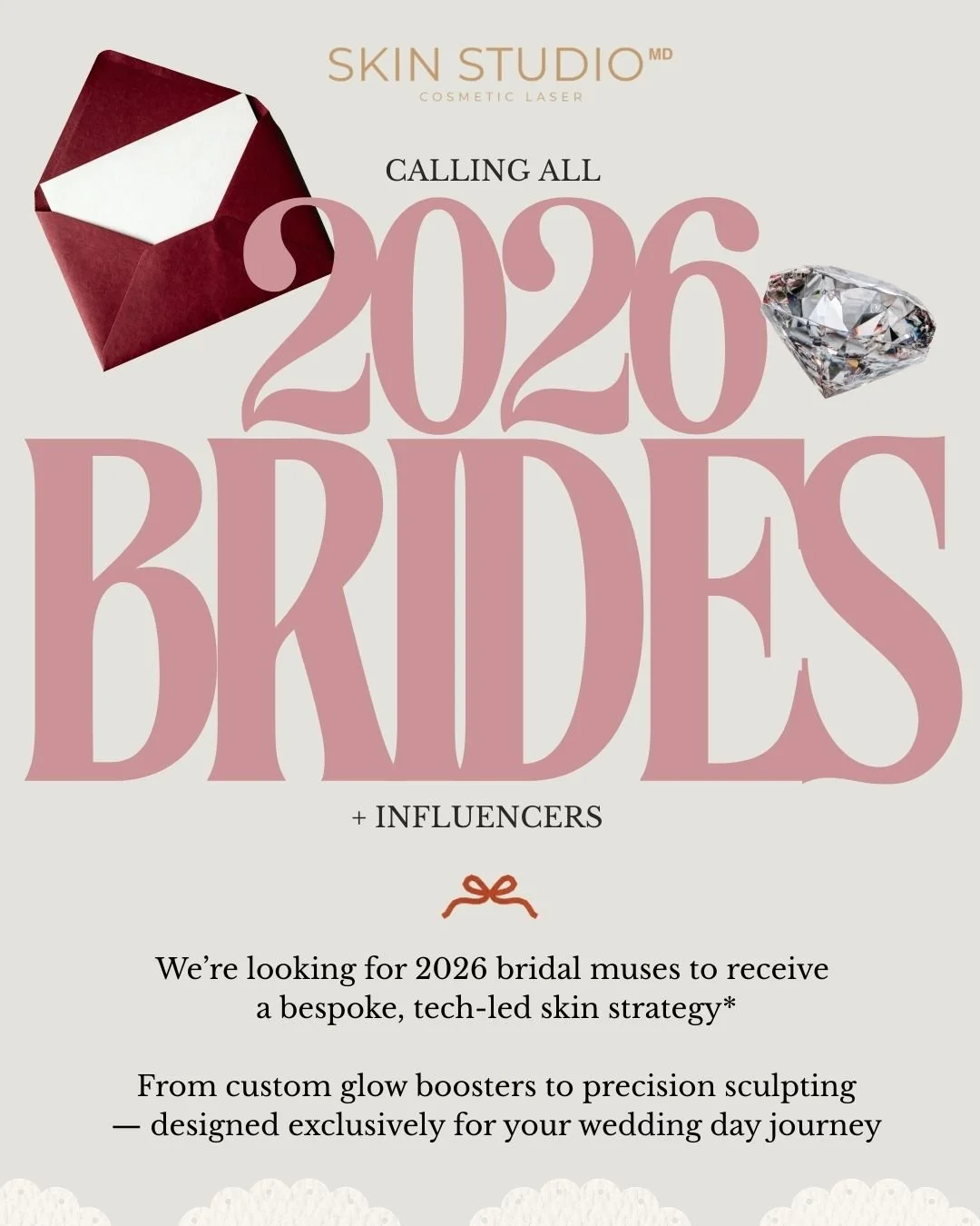 Your Wedding Day Glow, Engineered for You.

Are you a 2026 bride-to-be who values a curated, "quiet luxury" aesthetic? We are looking for bridal influencers to document their professional journey to the ultimate wedding-day radiance.

What 