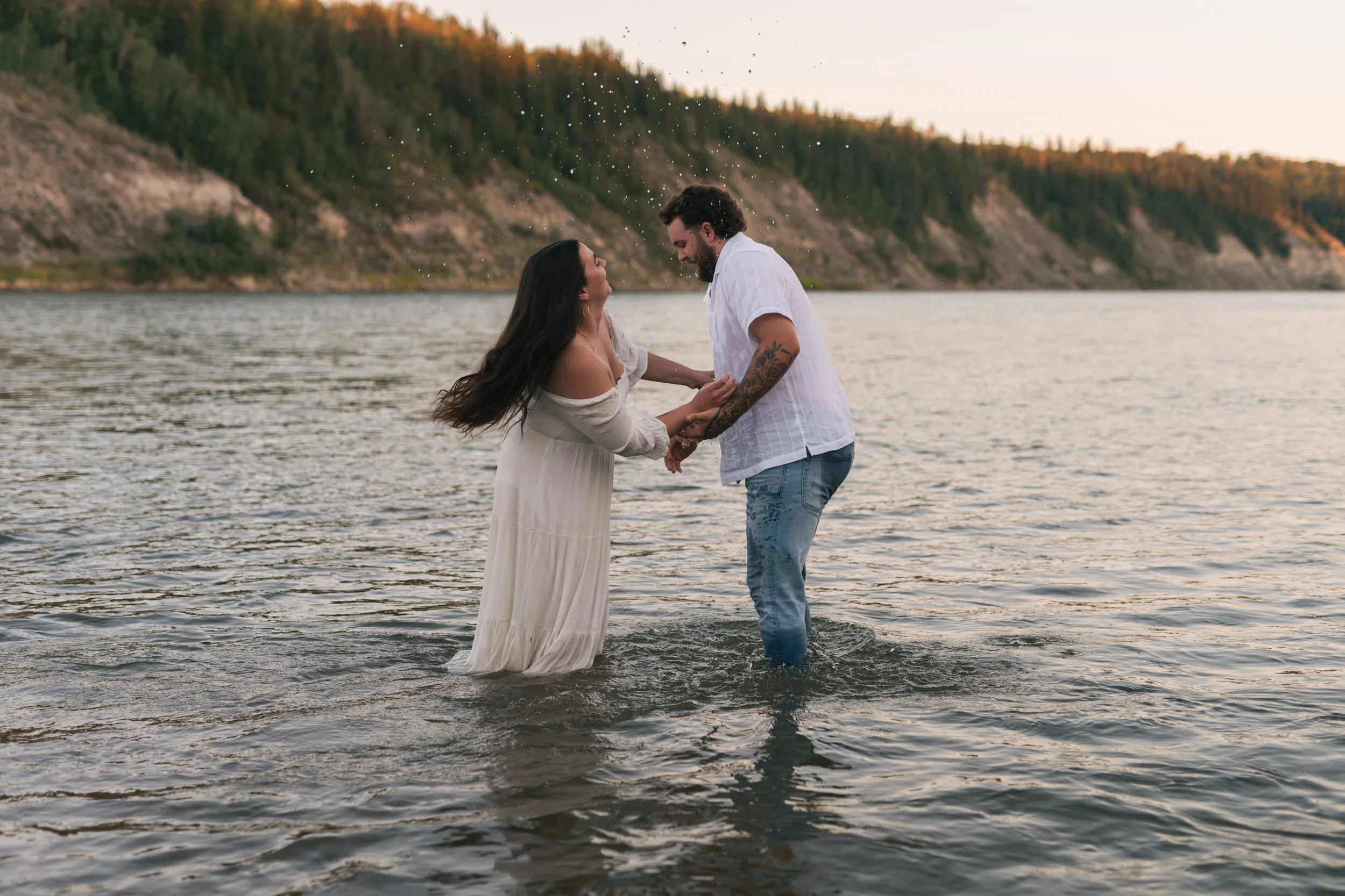 Edmonton-Leduc-Devon Engagement Photographer-Water Photos37.jpg
