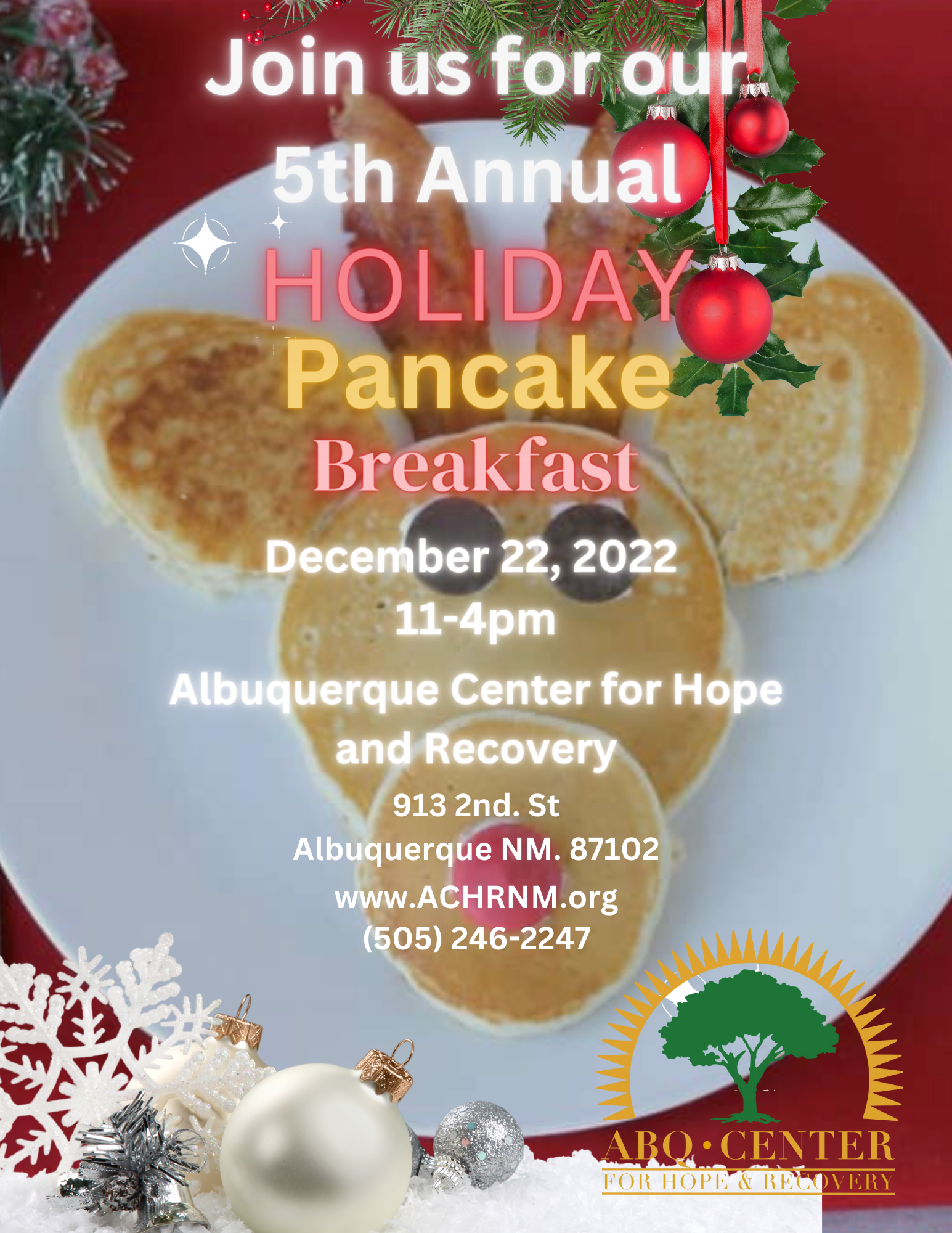 5th Annual ACHR Holiday Pancake Breakfast