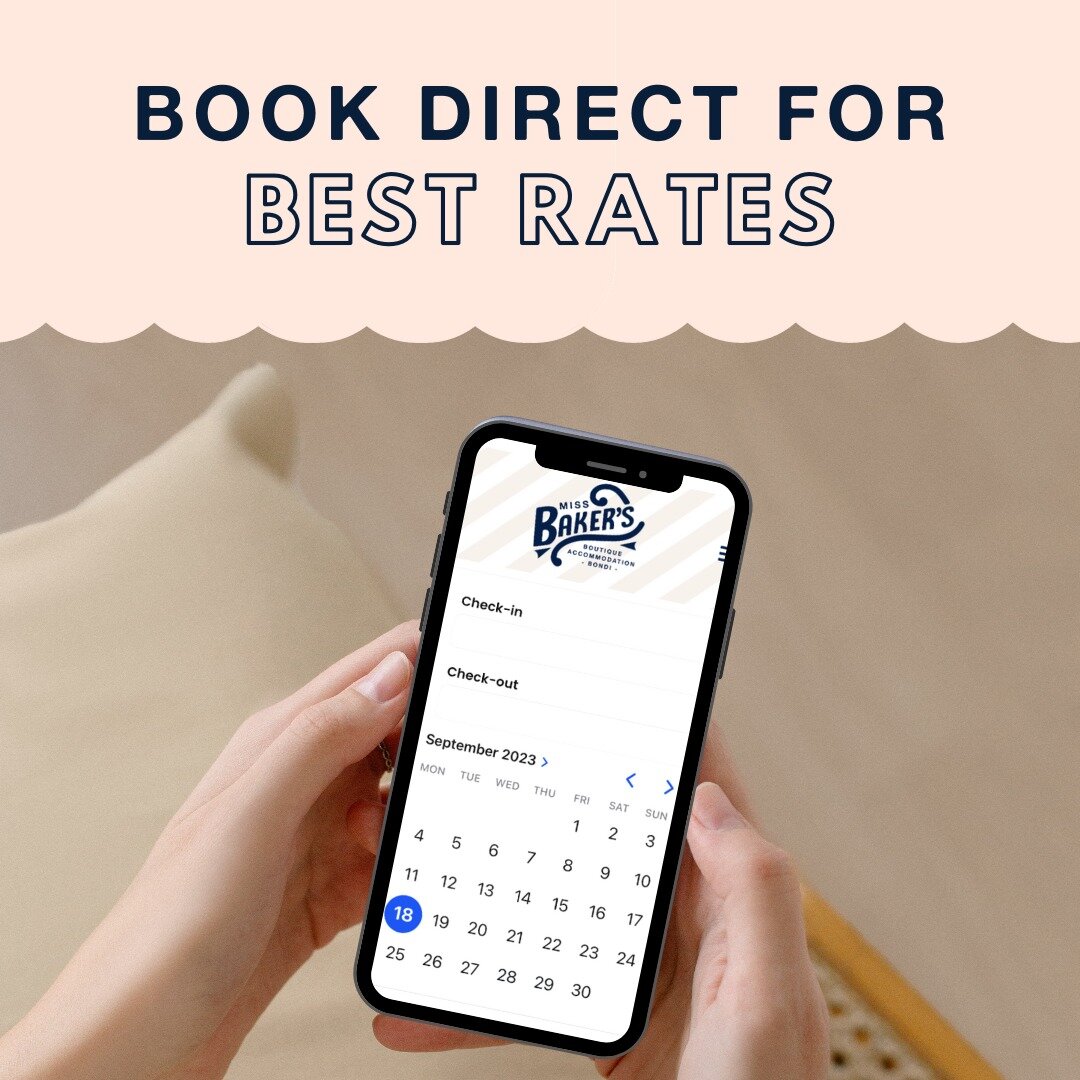 Book direct and save as we can offer the best rates and savings direct from our website - link in bio! 📲

Staying in Bondi for some time? If you are looking to stay for more than a 2 weeks, we can also offer deals for long term clients. Get in touch