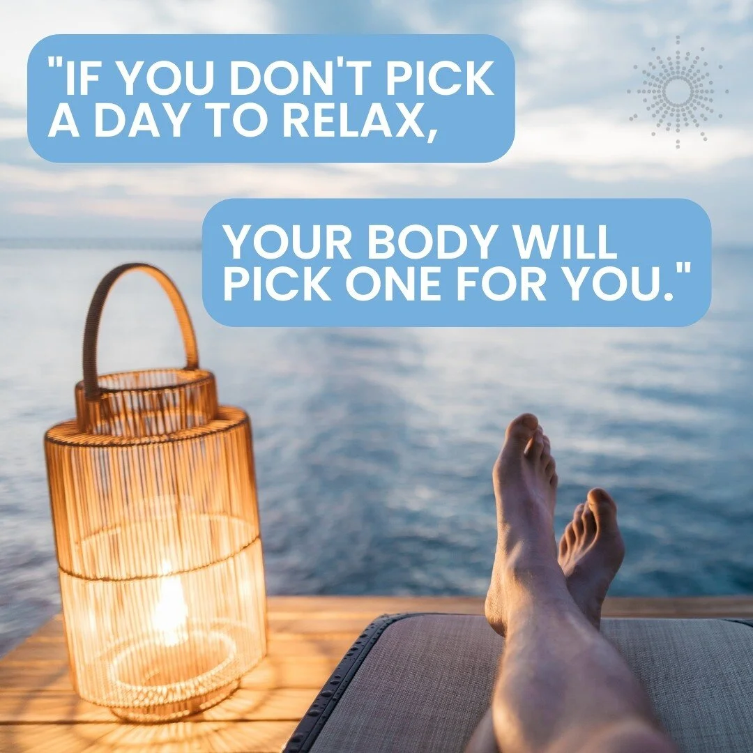 If you don't pick a day to relax, your body will pick one for you.⁠
- Neal Owusu⁠
⁠
🪴 Let us know how we can help⁠
🪁 Make an appointment today⁠
⁠
Call our office (850) 389-8489⁠
Request an appointment www.truejoycounseling.com