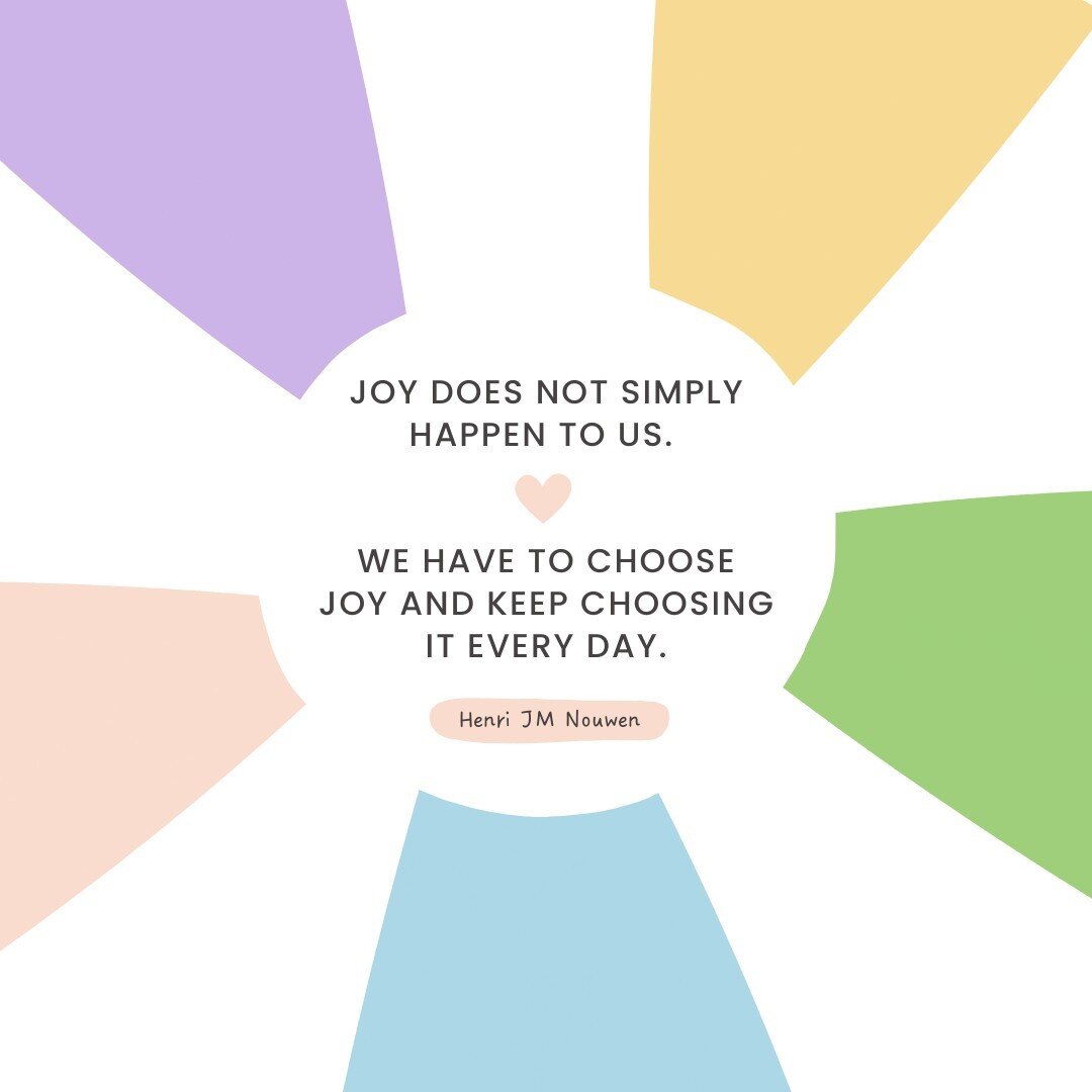 Joy does not simply happen to us. We have to choose joy and keep choosing it every day.⁠
- Henri JM Nouwen⁠
⁠
🪴 Let us know how we can help⁠
🪁 Make an appointment today⁠
⁠
Call our office (850) 389-8489⁠
Request an appointment www.truejoycounseling