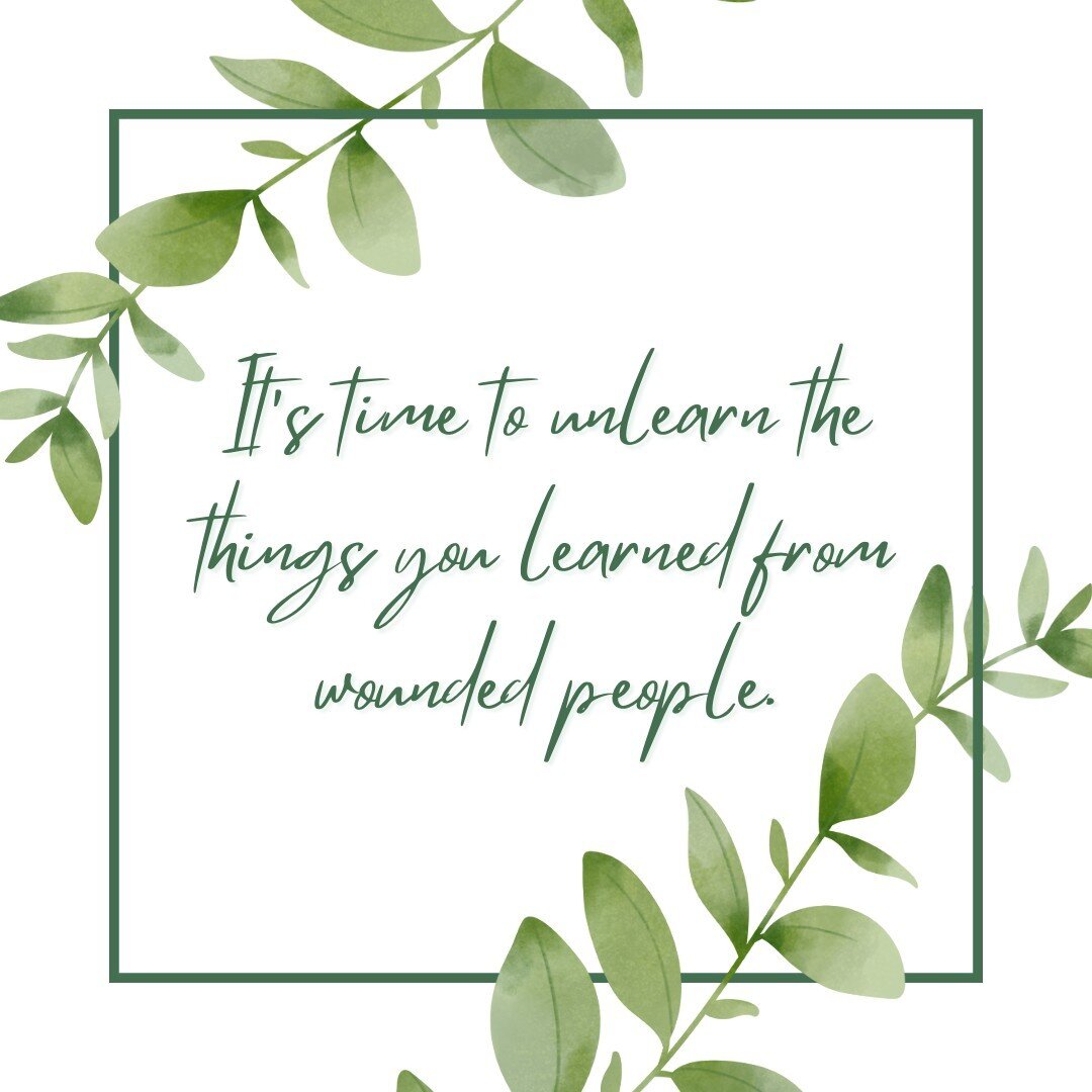 It's time to unlearn the things you learned from wounded people.⁠
⁠
🪴 Let us know how we can help⁠
🪁 Make an appointment today⁠
⁠
Call our office (850) 389-8489⁠
Request an appointment www.truejoycounseling.com