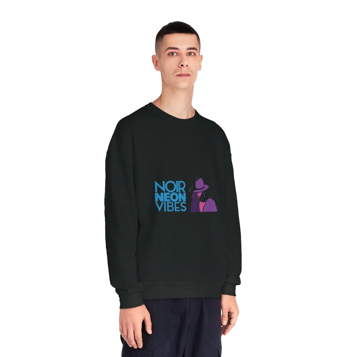 NNV Unisex NuBlend® Crewneck Sweatshirt — Noir Neon Vibes